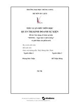 Tiểu luận xây dựng, tổ chức sự kiện HONDA  giới thiệu sản phẩm mới 