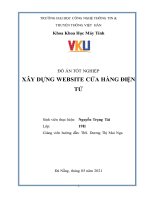 ĐỀ tài xây DỰNG WEBSITE cửa HÀNG điện tử 
