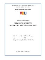 ĐỀ tài xây DỰNG WEBSITE THIẾT kế và bán HÀNG nội THẤT 