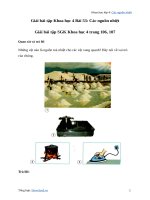 Khoa học lớp 4 bài 53 các nguồn nhiệtgiải bài tập khoa học lớp 4 trang 106 