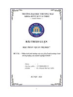 Phân tích ảnh hưởng của các yếu tố môi trường vĩ mô tới hoạt động của doanh nghiệp GRAB 