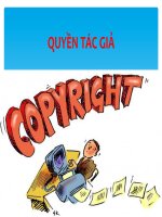 QUYỀN TÁC GIẢ bài thuyết trình