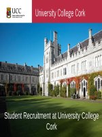 Student Recruitment at University College Cork