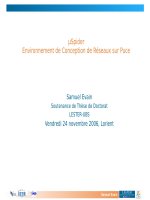 Spider Environnement de Conception de Réseaux sur Puce