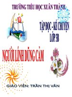 Tập đọc –Kể chuyện Người lính dũng cảm