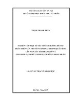 Luận văn thạc sĩ HUS nghiên cứu một số yếu tố ảnh hưởng đến sự phát triển của một số vi sinh vật trong quá trình lên men xúc xích bán khô và giải pháp hạn chế vi sinh vật không mong muốn 