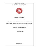 Nghiên cứu các mô hình gọi vốn khởi nghiệp và một số đề xuất đối với các công ty khởi nghiệp của việt nam 