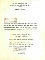 Luận án tiến sĩ HUS nghiên cứu một số đặc điểm sinh thái học và ý nghĩa dịch tễ học bệnh dịch hạch của hai loài chuột cống rattus noroegicus berk,1769 và chuột nhà  