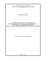 Luận văn thạc sĩ HUS ứng dụng viễn thám và GIS đánh giá biến đổi địa hình và phân tích ảnh hưởng của nước biển dâng do biến đổi khí hậu khu vực cửa sông bạch đằng phục vụ quản lý đới bờ 