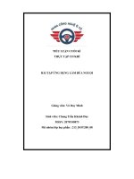 TIỂU LUẬN CUỐI kì THỰC tập cơ KHÍ bài tập ỨNG DỤNG làm búa NGUỘI 