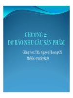 CHƯƠNG 2   dự báo NHU cầu sản PHẨM 