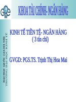 CÁC THƯỚC ĐO LÃI SUẤT