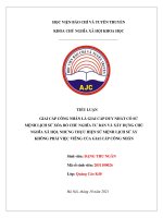 GIAI câp CÔNG NHÂN là GIAI câp DUY NHÂT có să MÞNH LàCH sþ xóa bä CHĀ NGH)A t¯ bàn và xây DĀNG CHĀ NGH)A xã hþi, NH¯NG THĀC HIÞN să MÞNH LàCH sþ ây KHÔNG PHÀI VIÞC VIÊNG cāa GIAI câp CÔNG NHÂN 