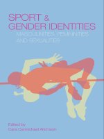Sport and gender identities masculinities, femininities and sexualities (routledge critical studies in sport s) part 1 