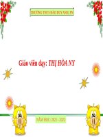 Ơ NHIỄM MƠI TRƯỜNG ĐỚI ƠN HỒ