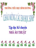 Tập đọc Kể chuyện NHÀ ẢO THUẬT