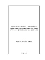 Nghiên cứu giải pháp nâng cao độ chính xác cho chuẩn đo lường lực kiểu khuếch đại đòn bẩy 