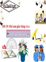 Hai tam giác bằng nhau