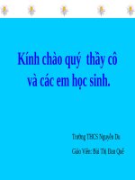 THAO TÁC VỚI BẢNG TÍNH