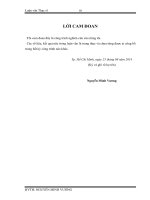 (Luận văn thạc sĩ) Dạy học theo chương trình hóa môn công nghệ 11 tại trường THPT chuyên Hùng Vương  Tỉnh Bình Dương