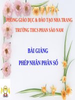 BÀI GIẢNG PHÉP NHÂN PHÂN SỐ
