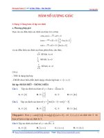 Ôn luyện Toán lớp 11 Chủ đề Hàm số lượng giác