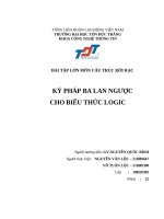 BÀI TẬP LỚN MÔN CẤU TRÚC RỜI RẠC KÝ PHÁP BA LAN NGƯỢC CHO BIỂU THỨC LOGIC