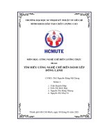 (TIỂU LUẬN) tiểu luận môn học CÔNG NGHỆ CHẾ BIẾN LƯƠNG THỰC đề tài tìm HIỂU CÔNG NGHỆ CHẾ BIẾN BÁNH xếp ĐÔNG LẠNH 