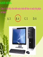 BẮT ĐẦU LÀM VIỆC VỚI MÁY TÍNH