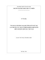 Luận văn thạc sĩ HUS ứng dụng mô hình CMAQ để tính toán mức độ lan truyền các chất ô nhiễm không khí xuyên biên giới đến miền bắc việt nam 