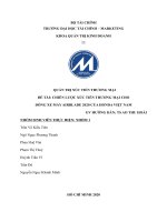 CHIẾN lược xúc TIẾN THƯƠNG mại CHO DÒNG XE máy AIRBLADE 2020 của HONDA VIỆT NAM 