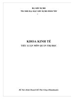 (TIỂU LUẬN) TIỂU LUẬN môn QUẢN TRỊ học đề tài kinh doanh đồ thủ công (handmade) 