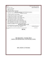 (TIỂU LUẬN) TIỂU LUẬN VAI TRÒ của CHI TRẢ DỊCH vụ môi TRƯỜNG RỪNG  GIẢI PHÁP NÂNG CAO HIỆU QUẢ DỊCH vụ môi TRƯỜNG RỪNG 