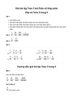 Toán lớp 5 phân số thập phân trang 8giải toán lớp 5 trang 8 
