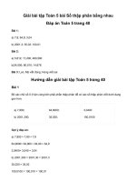 Toán lớp 5 số thập phân bằng nhau trang 40giải toán lớp 5 trang 40 