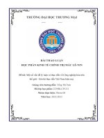 Đề tài một số vấn đề lý luận và thực tiễn về công nghiệp hóa trên thế giới   liên hệ thực tiễn việt nam hiện nay 