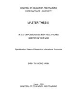 IR 4 0 OPPORTUNITIES FOR HEALTHCARE  SECTOR IN VIET NAM 