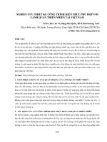 Nghiên cứu thiết kế công trình kiến trúc phù hợp với cảnh quan thiên nhiên tại Việt Nam