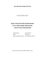 Luận văn thạc sĩ VNUA quản lý nhà nước đối với kinh doanh vật tư nông nghiệp trên địa bàn thị xã từ sơn, tỉnh bắc ninh 