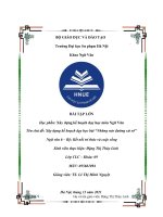 (TIỂU LUẬN) TIỂU LUẬN xây dựng kế hoạch dạy học môn ngữ văn tên chủ đề xây dựng kế hoạch dạy học bài “những nẻo đường xứ sở” ngữ văn 6 – bộ kết nối tri thức và cuộc sống 