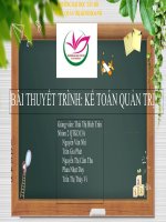 (TIỂU LUẬN) TIỂU LUẬN theo anh (chị) khi đã học qua về nguyên lý kế toán hoặc kế toán tài chính 1, các anh chị hãy rút ra điểm khác và giống nhau của 2 hệ thống kế toán này 