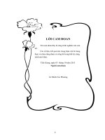 (Luận văn thạc sĩ) Xây dựng bộ câu hỏi trắc nghiệm khách quan môn dinh dưỡng trẻ em hệ trung cấp tại Trường Đại học Tiền Giang
