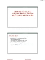 kinh te phat trien  chinh sach ngoai thuong trong nhung nuoc dang phat trien   cuuduongthancong com 