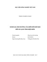 Luận văn thạc sĩ VNUA đánh giá ảnh hưởng của biến đổi khí hậu đến du lịch tỉnh điện biên 