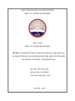 (TIỂU LUẬN) tư tưởng hồ chí minh về nhà nước trong sạch, vững mạnh và sự vận dụng của đảng ta trong xây dựng nhà nước pháp quyền xã hội chủ nghĩa của nhân dân, do nhân dân, vì nhân dân hiện nay 