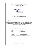 Báo cáo tốt nghiệp Mở rộng hoạt động huy động tiền gửi tại Ngân hàng TMCP Á Châu  PGD Lái Thiêu