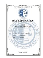 (TIỂU LUẬN) trình bày sự phát triển của chế định pháp luật về công ty hợp danh theo luật doanh nghiệp của việt nam  cho ví dụ minh hoạ  