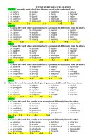 TOTAL EXERCISES GRADE 9 