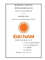 (TIỂU LUẬN) vai trò của nguyễn ái quốc trong việc thành lập đảng cộng sản việt nam  làm thế nào để xây dựng đảng trong sạch, vững mạnh trong giai đoạn hiện nay 