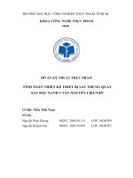 Đồ án Kỹ thuật thực phẩm: Tính toán thiết kế thiết bị sấy thùng quay sấy đậu xanh 3 tấn nguyên liệu.giờ